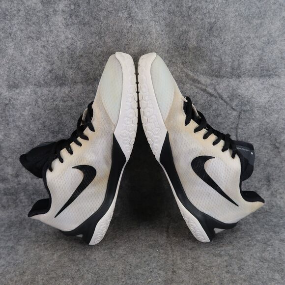Nike Shoes Mens 5 Athletic Trainers Hyperchase TB Sneaker Basketball White Black - Picture 9 of 13